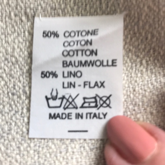 Sferra Bros. Gray Fringed Guest Towel - Picture 8 of 8